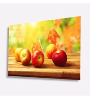İdealizbiz Elma Meyveler Cam Tablo 4mm Dayanıklı Temperli Cam