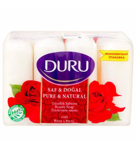 Duru Saf & Doğal Gül Kalıp Sabun 4x70g 280g