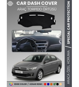 CITROEN C-ELYSEE (2012-2021) Torpido Örtüsü Ön Göğüs Torpido Koruma Tam Uyum Kolay Montaj