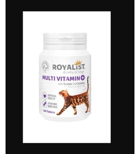Royalist Multivitamin Kediler Için Mineral Katkılı Genel Sağlık Destekleyici Tablet