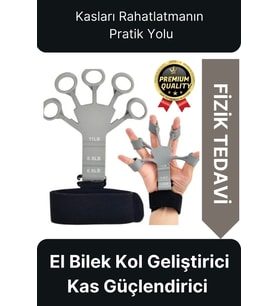 Pratik Silikon El Bilek Parmak Kol Kas Güçlendirici Geliştirici Fizik Tedavi Egzersiz Lastik Kayışı
