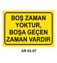 İŞ GÜVENLİĞİ UYARI LEVHASI 1 ADET PVC 21 X 29CM