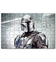 Cakapuzzle Miğferli ve Zırhlı Savaşçı Yakın Plan Puzzle Yapboz MDF (Ahşap) (120 Parça)