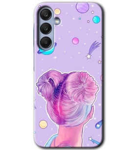 Galaxy A35 Kılıf HD Desen Baskılı Kılıf - Uzaylı Kız