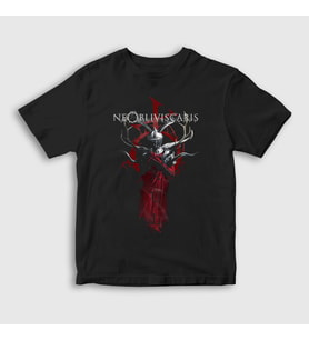 Presmono Unisex Çocuk Siyah Exul Metal Ne Obliviscaris T-Shirt 521651tt