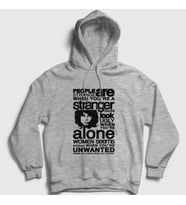 Presmono Unisex Gri Stranger The Doors Kapüşonlu Sweatshirt 116870tt (Gri)