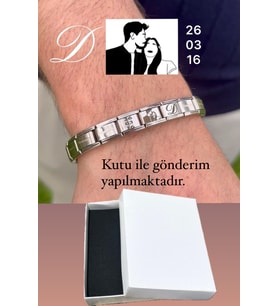 Kişiye Özel İtalyan Nomination Bileklik (SEVGİLİLER GÜNÜ YILBAŞI ÖZEL GÜN HEDİYESİ)