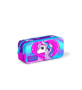 Coral High Kids Mor Unicorn Desenli İki Bölmeli Kalem Çantası 22397