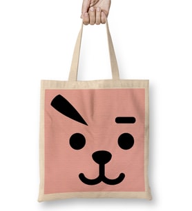 Bts Army Kpop Gift Bts Bt21 Cooky Eyes Bangtan Bez Çanta Uzun Saplı