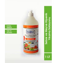 Bioxi® Sebze ve Meyve Hijyenik Yıkama Solüsyonu 1 LT  Güvenli ve Doğal Temizlik