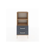 Arges Komodin 2 Raflı 2 Çekmeceli 44x30x96 Çam-Antrasit