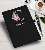 Kişiye Özel harf Tasarımlı  İsme Özel Defter ve Kalem