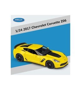 CHEVYROLET CORVETTE Z06 1/24 SARI RENK MODEL ARABA KOLEKSİYON