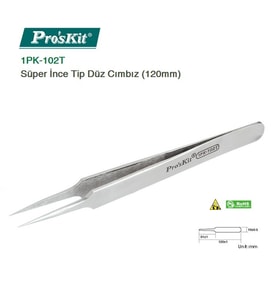 Proskit 1PK-102T Süper İnce Tip Düz Cımbız (120mm)