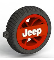 Jeep Logolu Araba Anahtarlığı (Kırmızı)