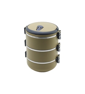KAHVERENGİ 3LÜ SEFER TASI SAKLAMA KABI 1.8LT (5680)