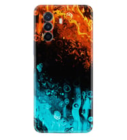 Huawei Nova Y70 Y90 Nova 9 SE  Kılıf Desemli Silikon Orange Blue Color 1665