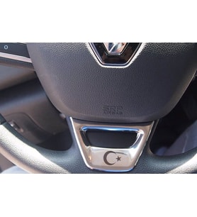 Renault Megane 4 BAYRAK Direksiyon Kromu 2016 ve Üzeri P.Çel