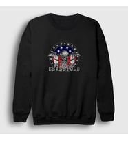 Presmono Unisex Siyah Flag Avenged Sevenfold Sweatshirt 15685tt
