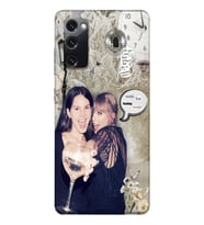 Samsung Galaxy S20 FE Uyumlu Lana Del Rey ve Taylor Swift Desenli Şeffaf Telefon Kılıfı