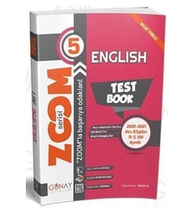 Günay Yayıncılık 5. Sınıf Ingilizce English Test Book Zoom Soru Bankası Günay Yayınları (Çok Renkli)