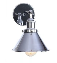 MYLİGHTS  MAFSALI MODERN  GÜMÜŞ APLİK  18CM EN (Siyah)