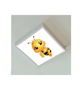 Arı Kardeş Çocuk Odası Led Avize-60cmx 60xm Büyük Kare-1.kg Hafif- 60w Güçlü Işık-pcb Led-60watt