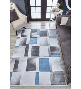 Dijital Kaymaz Yıkanabilir Beyaz Geometrik Salon Halısı Mutfak Halısı Koridor Halısı Yolluk HLN1578
