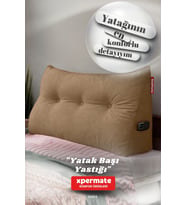 Yatak Başı Yastığı Sırt ve Bel Destek Yastığı 90 cm Yaslanma ve Dinlenme Yastığı