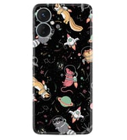 Tecno Spark 9T Kılıf Silikon Desen Özel Seri Planet Animals 1771