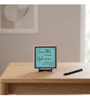 İnnâ lillâhi ve innâ ileyhi râciûn Motifli Şık Dekoratif Obje, Her Mekana Uygun Derorasyon 10x10 cm