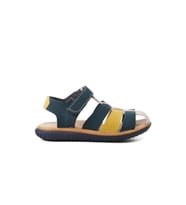 Ayakmod Şng 1500-F Lacivert Nubuk-Sarı-Krem Erkek Çocuk Sandalet