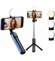 Lexroo Yolans G4 LED Işıklı Selfie Çubuğu Tripod, 113 cm Uzayabilen Bluetooth Kumandalı Selfie Stick
