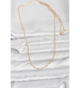CM 14K Gold Renk Burgu Model 60 cm Kadın Kolye 5886 - EEEEEE5412-3412