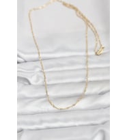 CM 14K Gold Renk Burgu Model 60 cm Kadın Kolye 5886 - EEEEEE5412-3412