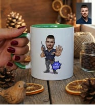 Kişiye Özel Karikatürlü Özel Güvenlik Kupa Bardak Doğum Günü Hediyesi