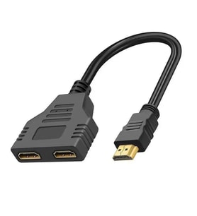 S Line HDMI 1/2 Y Kablo (Siyah)