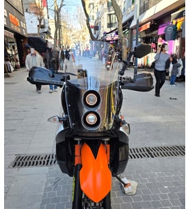 MOTOCAM KTM 950-990 Adventure KİT RALLY Ön Cam 2006-2013 Model 51cm Şeffaf Renkli 4mm