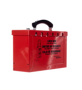 Master Lock Ml498A Çelik Grubu Güvenlik Kutusu, Kırmızı, 25,9 Cm X 23,4 Cm X 10,7 Cm