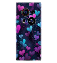 Phantom X2 Pro Kılıf Boutique Baskılı Resimli Mavi Kalp Pcode -082