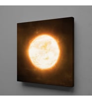 KIZGIN GÜNEŞ TEMALI KANVAS TABLO 200x200cm
