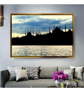 Altın Çerçeveli dekoratif tablo a1265 (Gold)