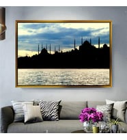 Altın Çerçeveli dekoratif tablo a1265 (Gold)