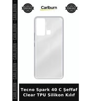 Tecno Spark 40 C Şeffaf Clear TPU Silikon Kılıf Cep Koruyucu Cihaz Kılıfı