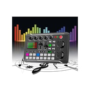 YENİLZD Stüdyo Ses Mikseri Şarjlı  DJ Canlı Yayın Kondenser Mikrofon Bağlantısı F998 Bluetooth BAĞLANTISI (Siyah)