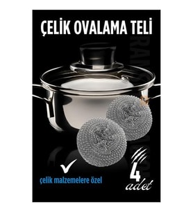 Transformacion Çelik Bulaşık Ovalama Teli 4 Adet 715602