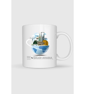 Saudi Arabia Travel Tasarımlı Kupa Bardak