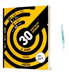 5.Sınıf Türkçe 30 Haftalık Deneme (Yeni Müfredat)