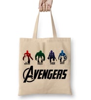 Avengers İron Man Hulk Thor Captain Amerika Bez Çanta Uzun Saplı
