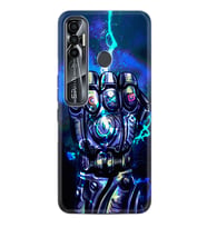Tecno Spark 7 Pro Kılıf Silikon Desen Özel Seri Thunder Play 1760